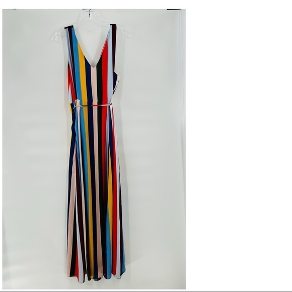 Belle Vere striped dress sleeveless multicolored size L - Picture 6 of 9